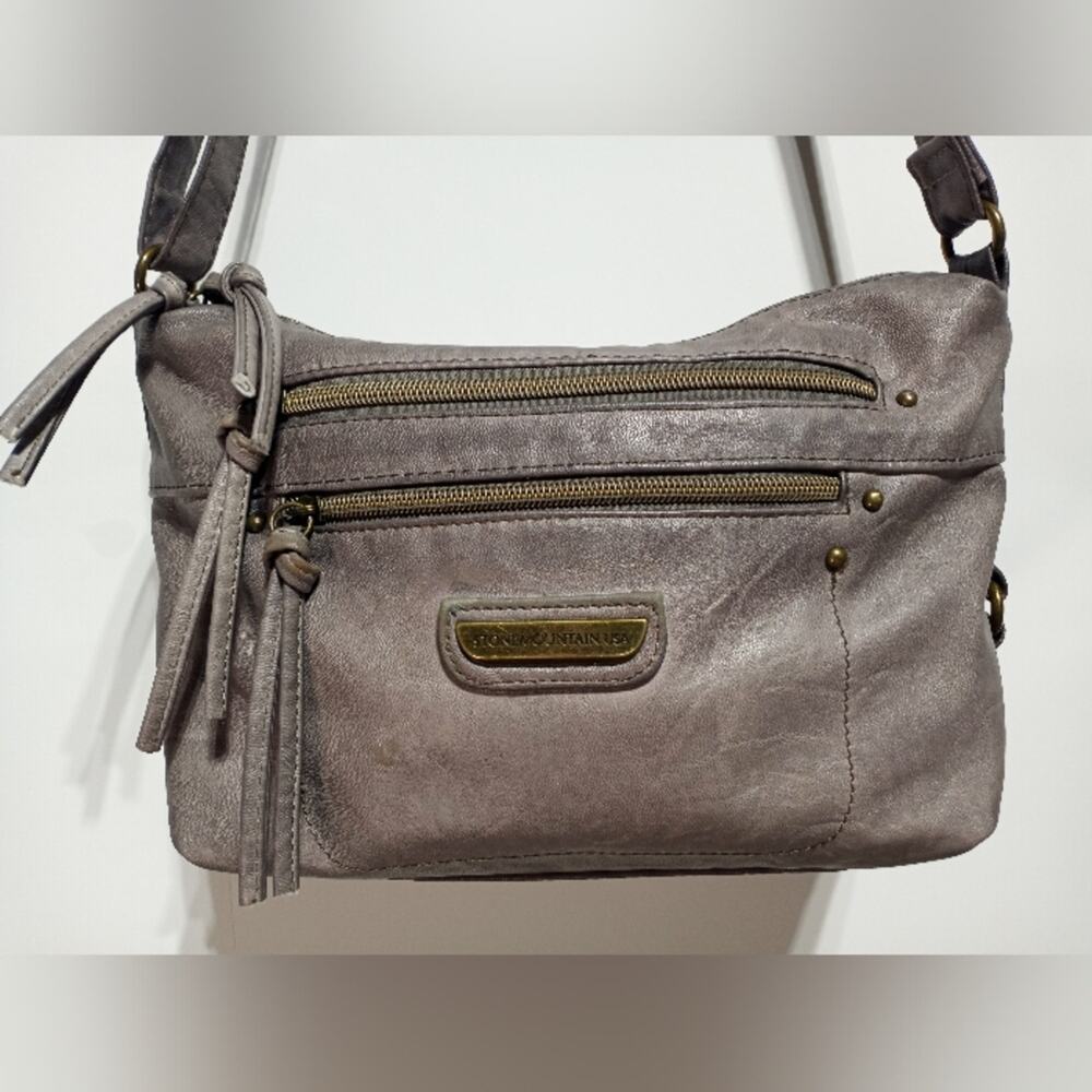 Stone Mountain Gray Crossbody Purse